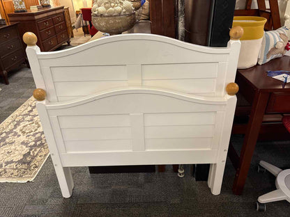 Twin Shutter Bed in Off-White