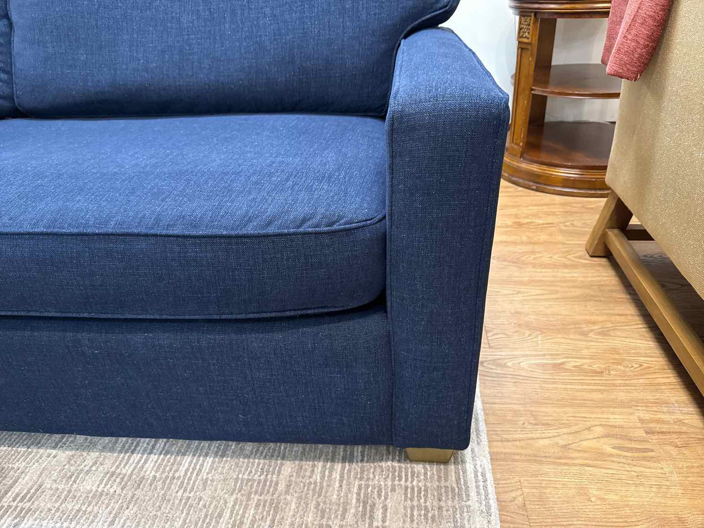 Boston Interiors Navy Sofa With Ottoman