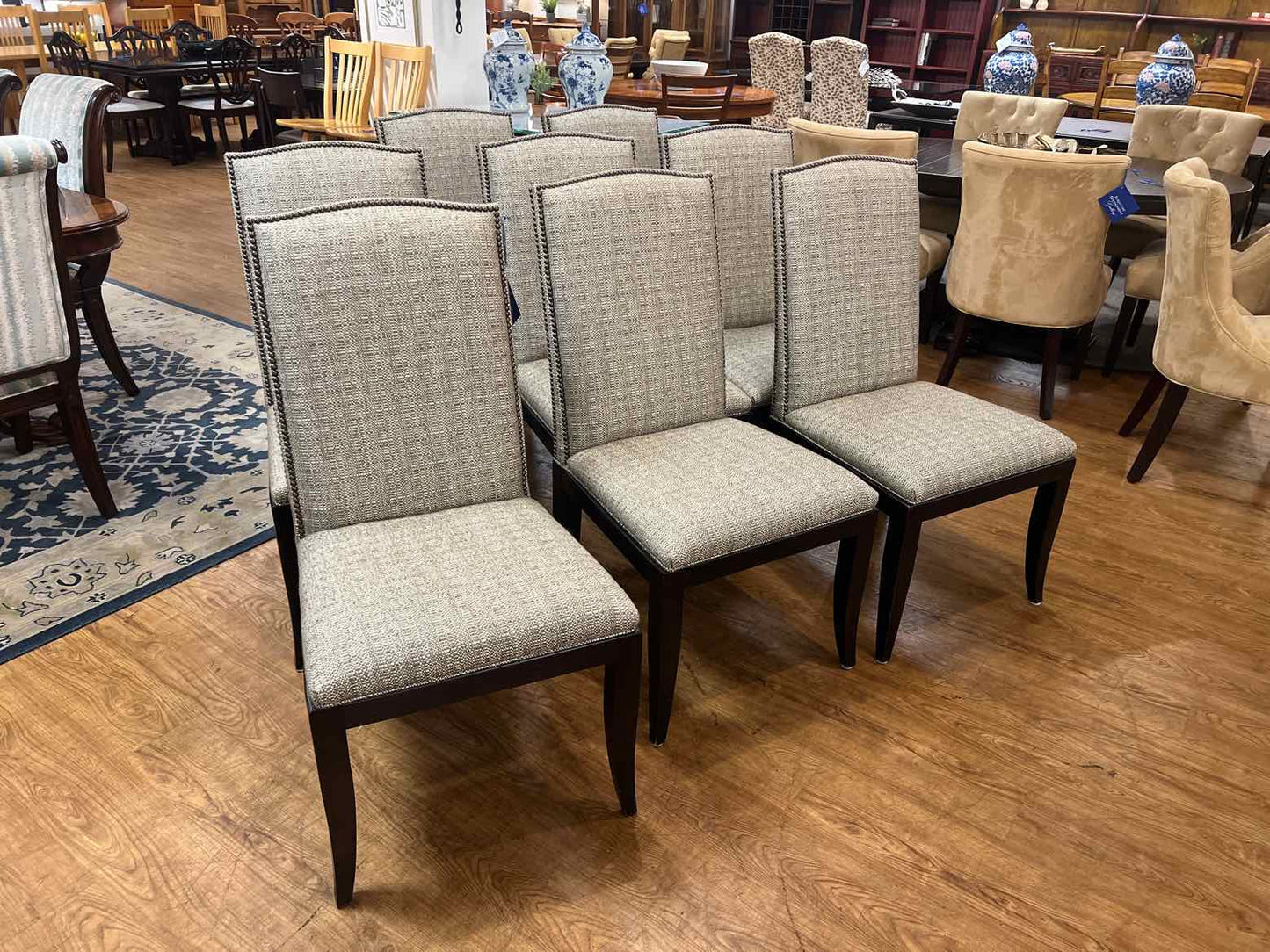 The Design Place Set of 8 'Chelsea' Side Chairs