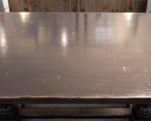 Arhaus Distressed Double Pedestal Dining Table