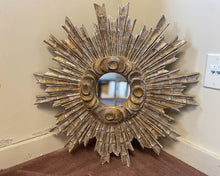Antiqued Gold and Silver Starburst Mirror