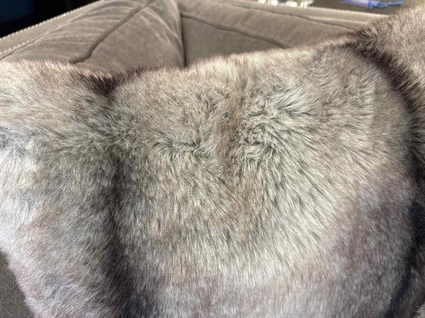 Pair of Faux Fur Accent Pillows