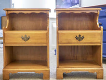 Pair of Randolph House Solid Rock Maple One Drawer Nightstands