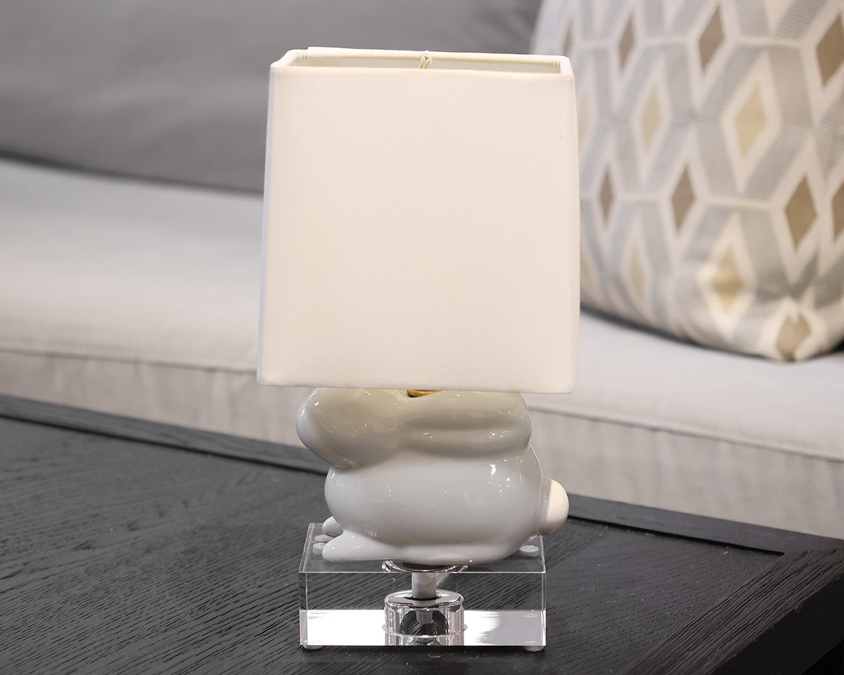 White Bunny Lamp