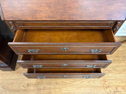 Cherry Drop Front Secretary Desk
