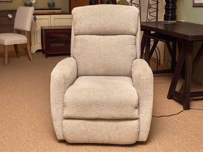 Southern Motion Inc  Power Recliner In Ivory Gray  Upholstery