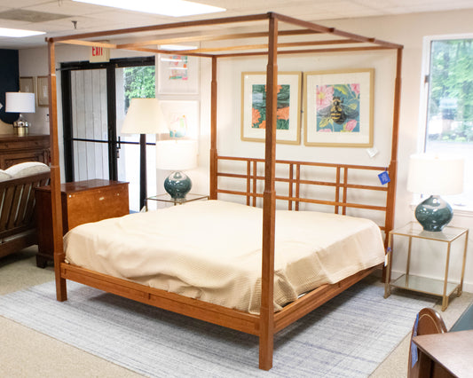Thos. Moser Cherry Canopy King Bed