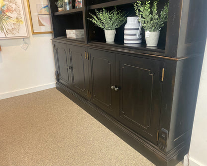 RH 'St. James' Oak with Black Stain 4 Piece Bookcase & 6 Adjustable Shelves