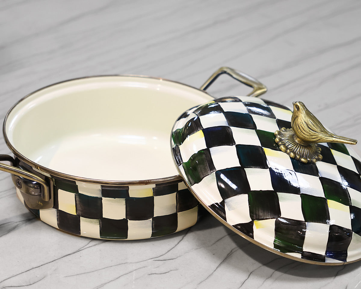 MacKenzie-Childs Courtly Check Pan Set of 3