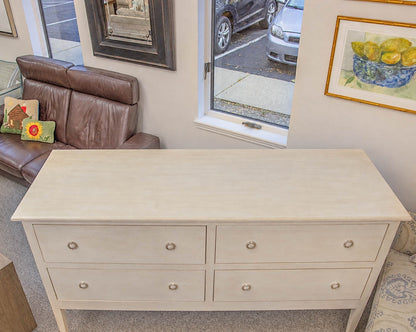 Four-Drawer Double Dresser in Cream