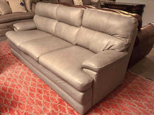 La-Z-Boy 3 Cushion Sofa Taupe  Leather