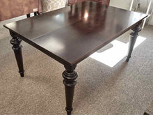 Espresso Finish Dining Table W/ Turned Legs