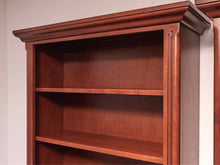 Cherry 5 Shelf 2 Door Bookcase