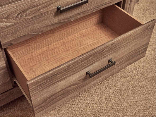 Ashley Furniture 'Zelen' Driftwood Finish Veener 7 Drawer Dresser