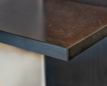 Pair of Espresso Finish Adjoining Bookcases