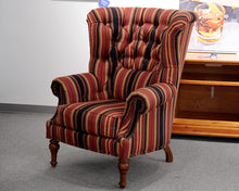 Pair of Century Furniture Tufted Wing Back Arm Chairs
