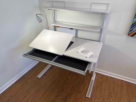 Moll 'Champion' Adjustable Height Desk With Flex Deck Extension