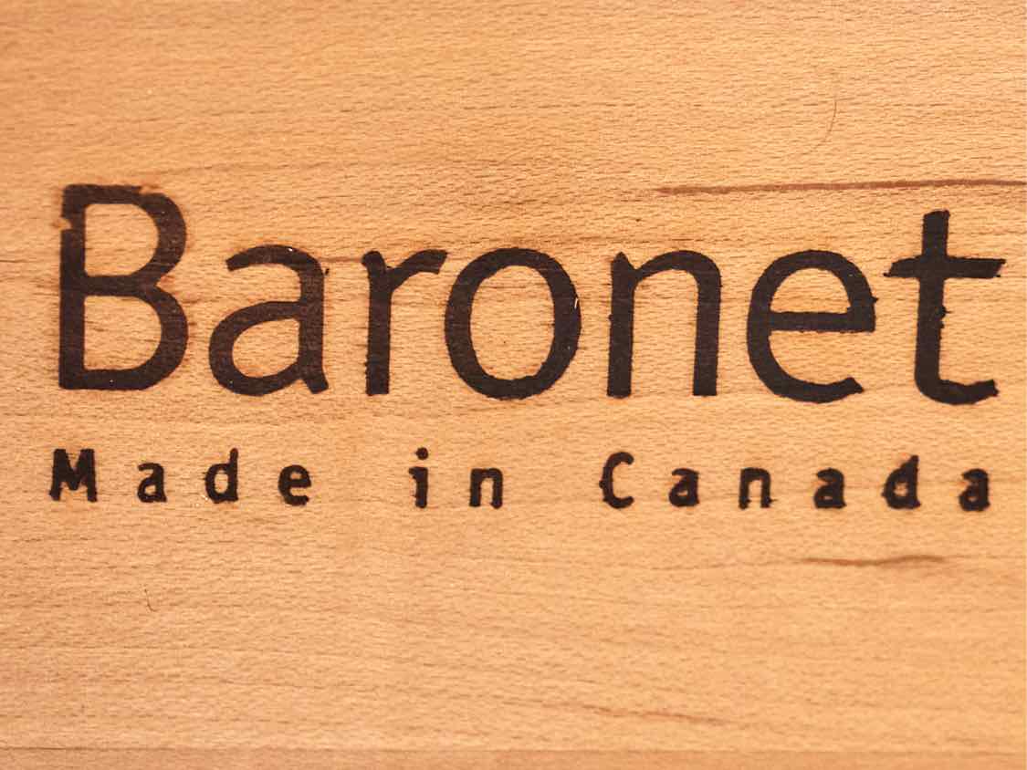 Baronet Lingerie Chest in Maple with Glass Top & Brushed Nickel Pulls