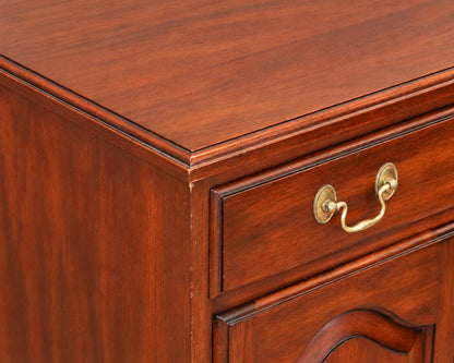 Henkel Harris One Drawer Mahogany Nightstand W/ Two  Doors