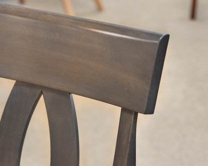 Canadel Expanding Pub-Height Table & Set of 6 Counter Stools in Grey Finish