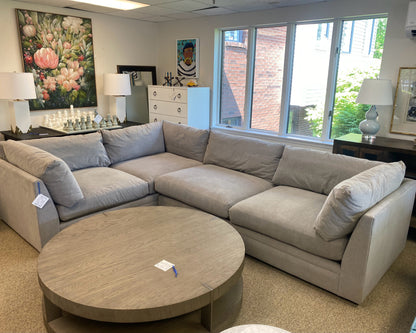 Arhaus Pavo 2-Piece Corner Sectional in Light Grey
