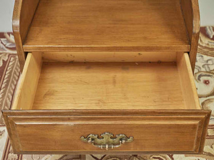Maple 1 Drawer & Open Storage Nightstand