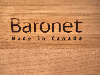 Baronet Double Dresser with Glass Top & Brushed Nickel Pulls