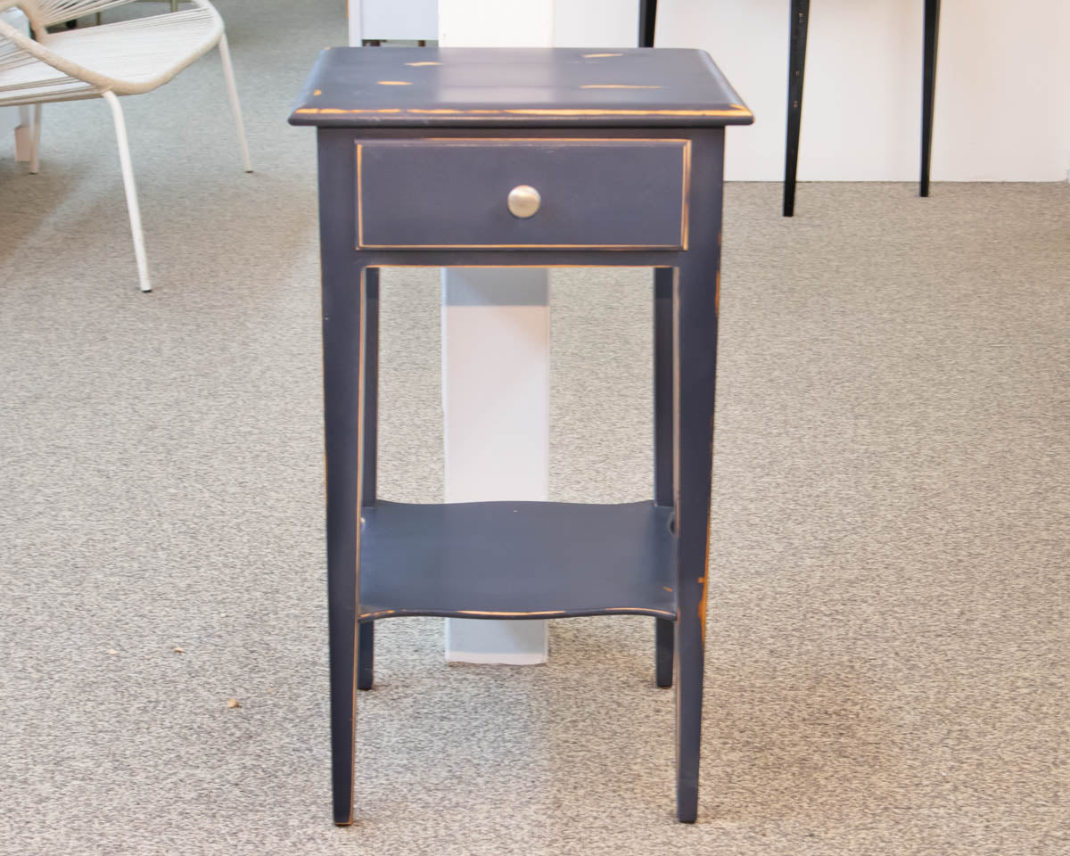 Cadet Blue Single Drawer Nightstand