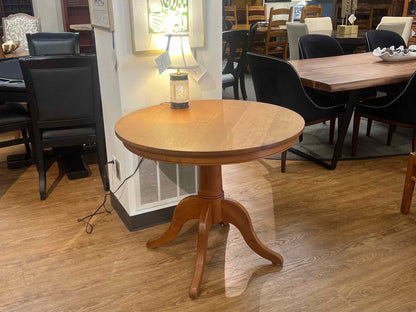 Round Cherry Pedestal Dining Table