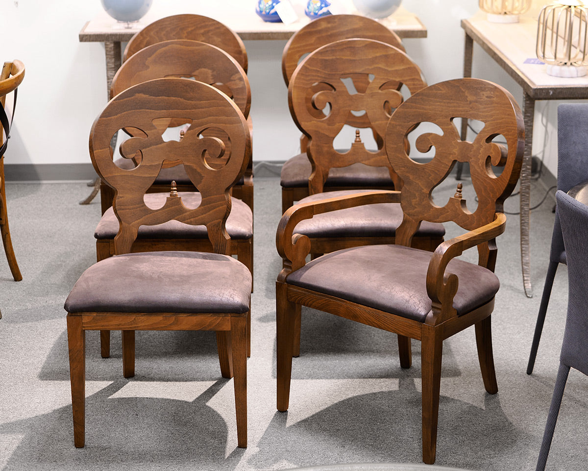 Set of Six Arhaus Dining Chairs