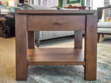 Crate & Barrel Modern Single Drawer Side Table with Lower Shelf