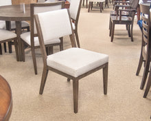 Bernhardt Textured Grey Upholstered Chair On Charcoal Wood Legs