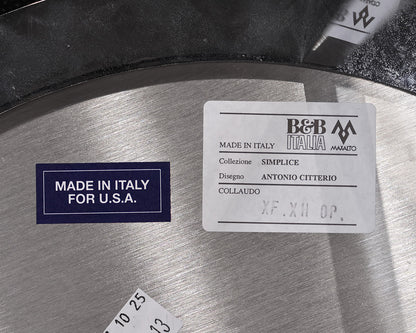B&B Itailia Chrome Round Accent Table