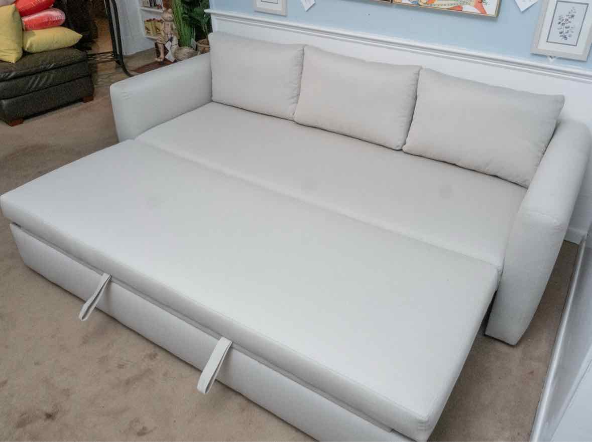 Room & Board ' Oxford'  'Olmstead Flax' 2 Cushion Pop Up Platform Queen Sleeper
