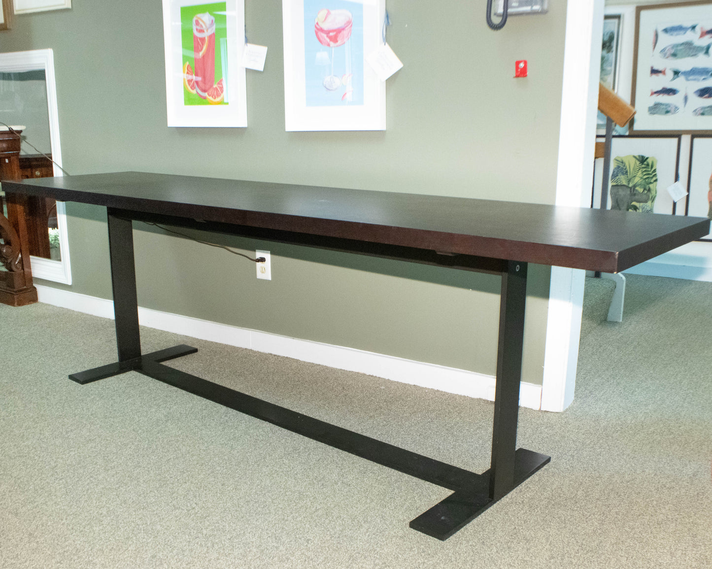 Holly Hunt Mahogany & Metal Console