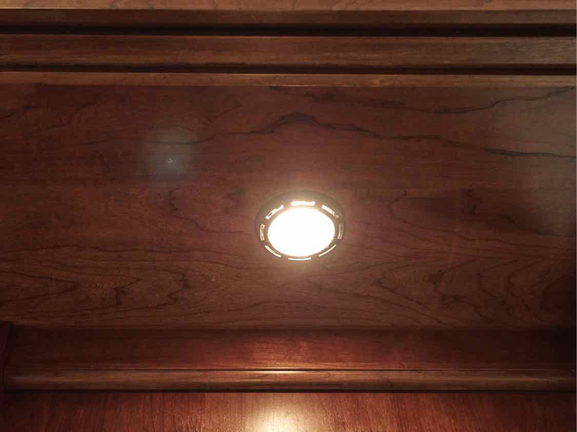 Kincaid Cherry Display Cabinet w/Glass Slide Doors& 3 Drawers & 2 shelf Cabinet