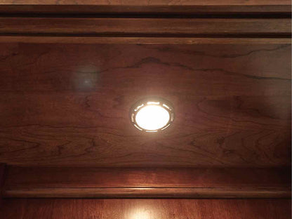 Kincaid Cherry Display Cabinet w/Glass Slide Doors& 3 Drawers & 2 shelf Cabinet