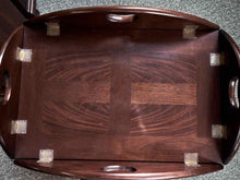Mahognay Bulter's Lift Tray Cocktail Table with Fold Down Sides