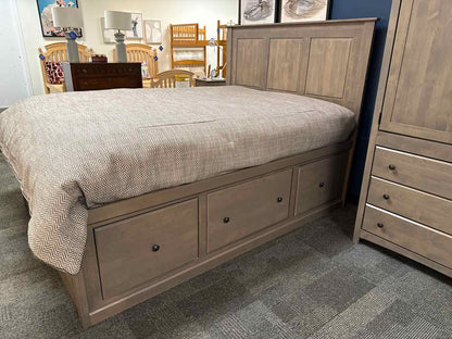 Nine Drawer Queen Storage Bed