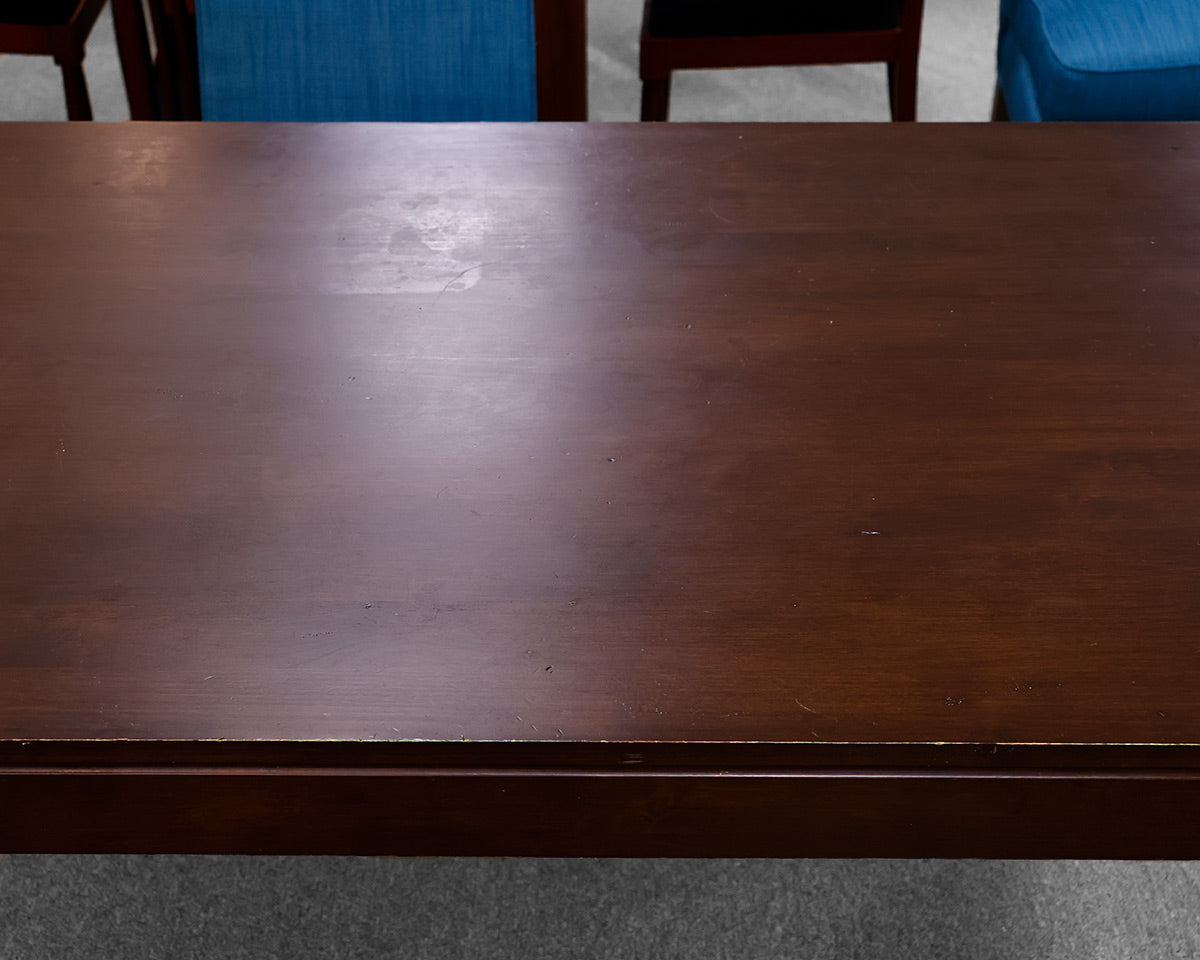 Rectangular Dark Walnut Dining Table