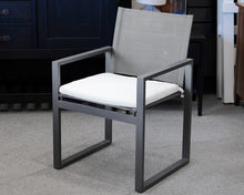 Set of 6 Restoration Hardware Aegean Aluminum Mesh Outdoor Dining Chairs