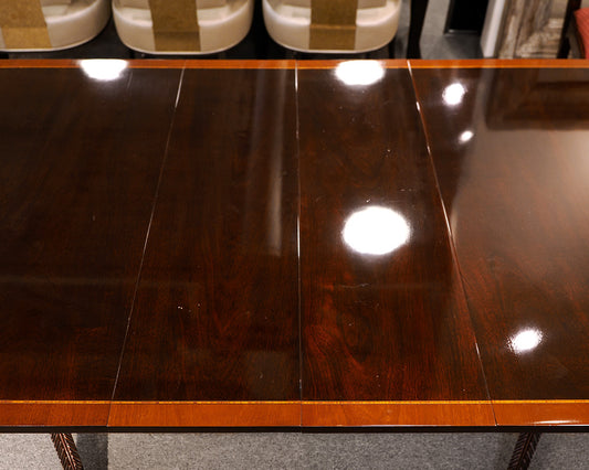 Stickley Mahogany Pedestal Dining Table
