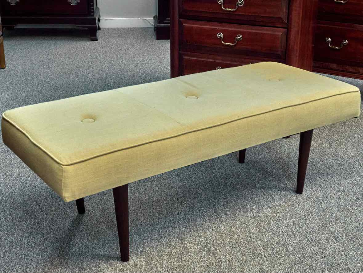 Marigold Yellow Upholstered Ottoman