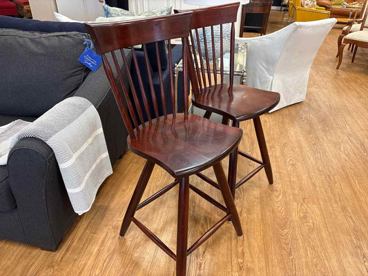 Pair of Canadel Swivel Counter Stools