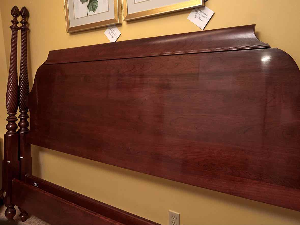 Ethan Allen British Classics 4 Post Cherry  King Bed