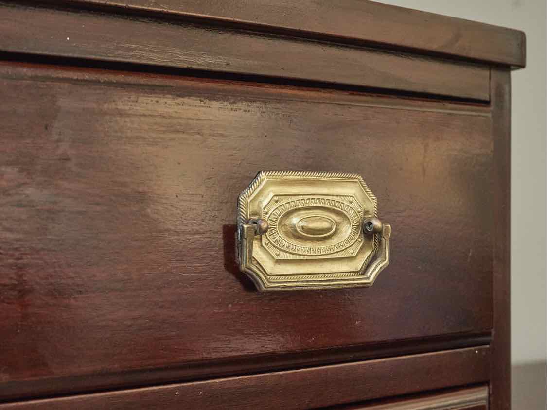 Continental Furniture Solid Mahogany Chest on Chest with 6 Drawers