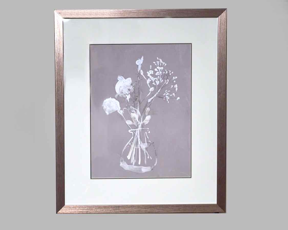 Shadow box print: Soft Bouquet: 3/4 – Furniture Consignment Gallery
