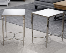 Pair of Mirrored End Tables