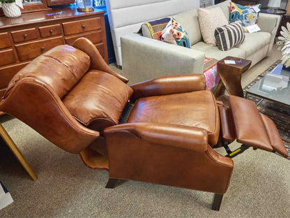 Ethan Allen 'Townsend'  Recliner in Old English Saddle Top Grain Leather
