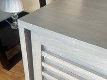 Grey Wash Credenza w/ Sliding Doors